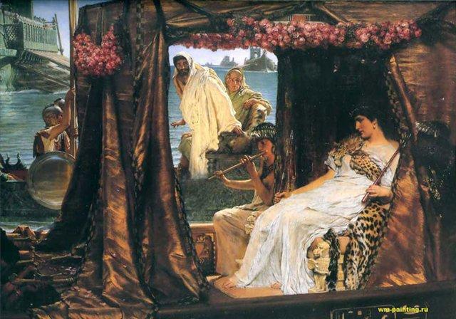 Антоний и клеопатра, живопись