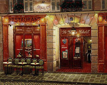 Парижское кафе, кафе, париж