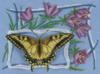 Схема вышивки «Бабочка и цветы»