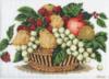 Схема вышивки «Корзина с ягодами и фруктами»