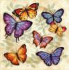 Схема вышивки «Венок из бабочек»