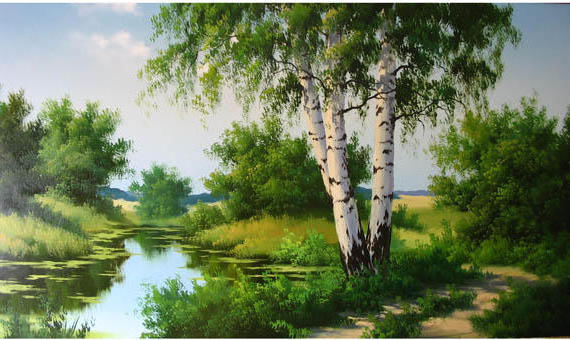 Родной пейзаж, природа, пейзаж, березки