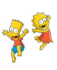 Схема вышивки «Лиза и Барт»