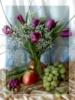 Схема вышивки «Виноград и тюльпаны»