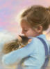 Девочка с котенком на руках: оригинал