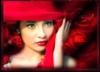 Схема вышивки «Девушка в красной шляпе»