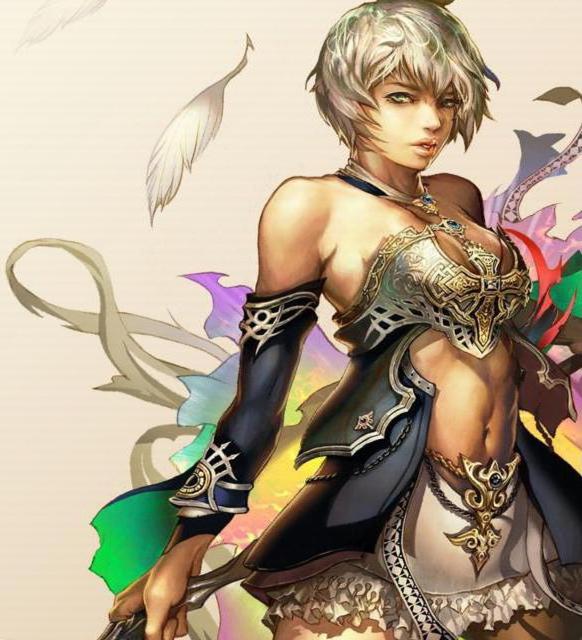 Lineage, магия, девушка, фэнтези