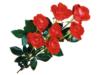 Схема вышивки «Букет красных роз»