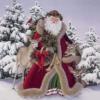 Схема вышивки «Дед мороз и оленята»