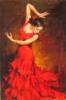 Схема вышивки «Танцовщица фламенко»