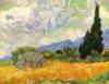 Ван Гог Пшеничное поле с кипари: оригинал