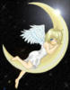 Схема вышивки «Ангел на луне»