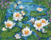 Схема вышивки «Водяные лилии»