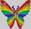 Схема вышивки «Бабочка-радуга»