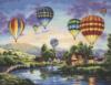 Схема вышивки «Пейзаж с воздушными шарами»