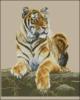 Схема вышивки «Тигр лежит»