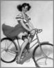 Схема вышивки «Девушка на велосипеде»