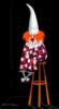 Схема вышивки «Грустный клоун 2»