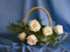 Схема вышивки «Корзина с белыми розами»