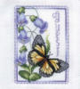 Схема вышивки «Цветок с бабочкой»