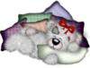 Схема вышивки «Мишка спит и видит сны»