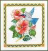 Схема вышивки «Колибри на цветах»