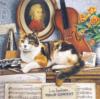 Схема вышивки «Музыкальный кот»