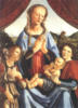 Схема вышивки «Мадонна и ребенок с ангелом»