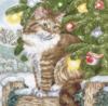 Схема вышивки «Новогодний кот»