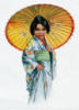 Схема вышивки «Девочка с зонтиком 2»