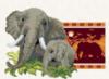 Схема вышивки «Мама с слонёнком»