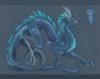 Схема вышивки «Голубой дракон»