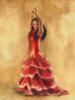 Схема вышивки «Жгучий фламенко»