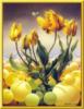 Схема вышивки «Жёлтые тюльпаны»