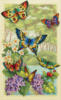 Схема вышивки «Панно-разноцветные бабочки»