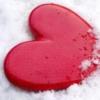 Схема вышивки «Сердце на снегу»