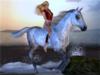 Схема вышивки «Девушка на белом коне»
