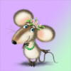Схема вышивки «Скромная мышка»