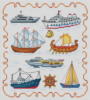 Схема вышивки «Корабли, кораблики»