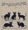Схема вышивки «Чёрные кошки»