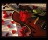 Схема вышивки «Скрипка с розами»