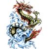 Схема вышивки «Водный дракон»