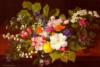 Схема вышивки «Букет полевых цветов на доске»
