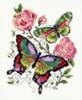 Схема вышивки «Бабочки и розы»
