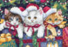 Схема вышивки «Новогодние котята»