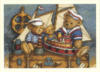 Схема вышивки «Мишки-моряки»