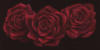 Схема вышивки «Темно-красные розы»
