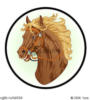 Схема вышивки «Голова лошади»
