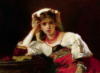 Схема вышивки «Портрет молодой женщины»