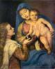 Схема вышивки «Мадонна с младенцем и Марией Ма»